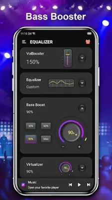 Equalizer & Volume Boost android App screenshot 4